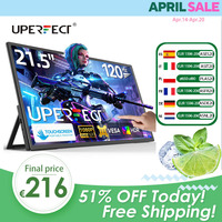 UPERFECT 21.5” 120HZ Touchscreen Portable Monitor Large Gaming Display With HDMI Type C External Screen For Laptops Phones PC