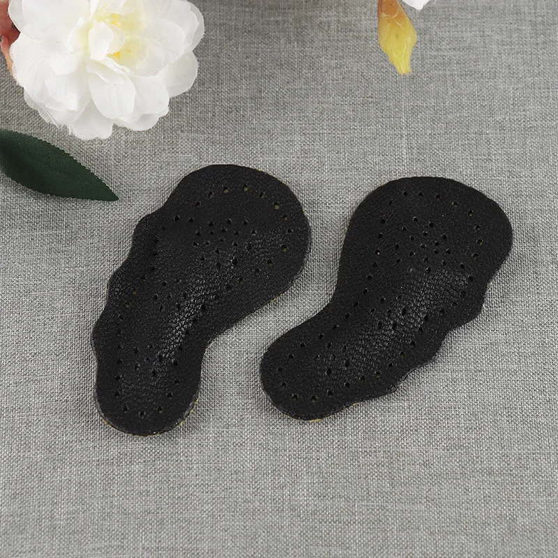 Rutsch feste Einlegesohlen für Damenschuhe Aufkleber Leder Vorfuß polster für Sandalen High Heels setzen selbst klebende rutsch feste Fuß polster ein – Detail 14