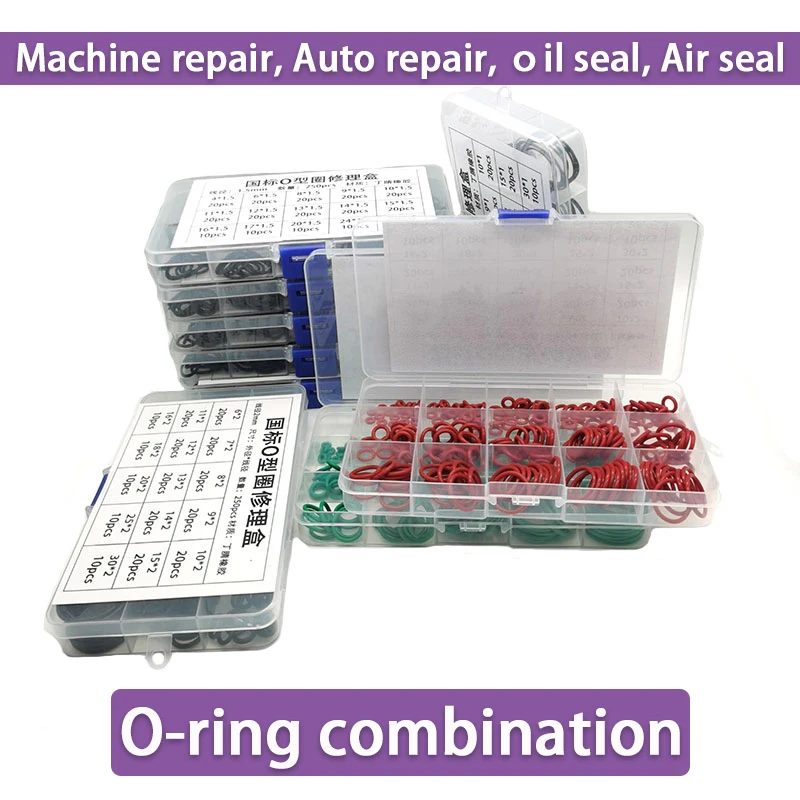 NBR Gasket FKM O-ring VMQ Oil Seal Repair Combination Set JIS Tool Combination Auto Repair Faucet Sealing Ring