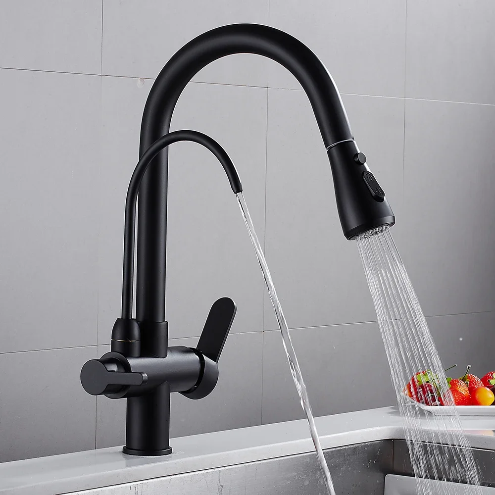 Keukenkranen torneira para cozinha de afundar Kraan Voor Keuken Waterfilter Kraan Drie Manieren Sink Mixer Keukenkraan