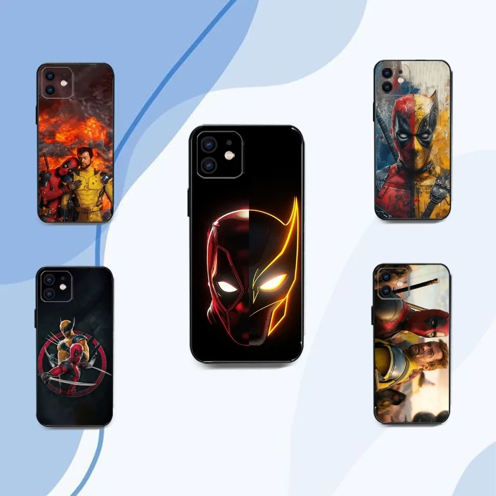 W-Wolverine Vs D-Deadpool Phone Case For Iphone 15 11 13 14 Pro Max 7 8 Plus X Xr Xs Max Se2020 12mini Cover Case