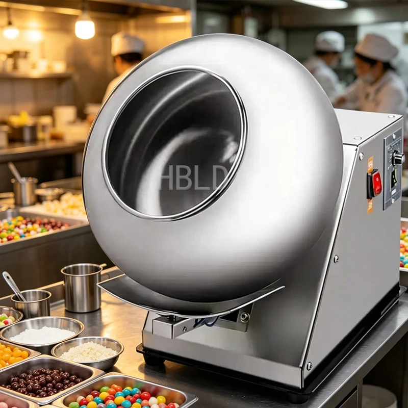 Stainless Steel Commercial Sugar Coating Pot Chocolate Coating Machine for Caramel Nuts - Kitchen Equipment