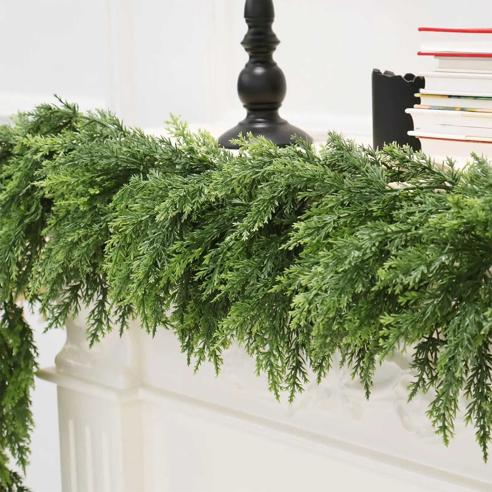150/180/270 cm Künstliche Pflanzen Weihnachten Girlande DIY Kranz Weihnachten Navidad Hause Dekoration Kiefer Rattan Hängen ornament – Detail 8