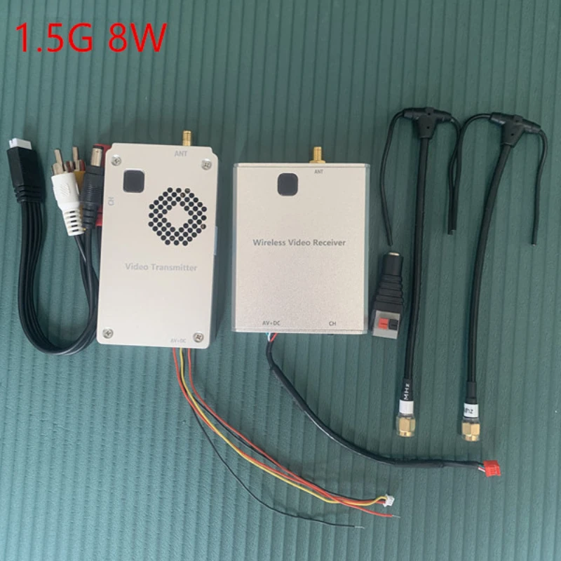 

1.5G 1.4G1.6G8W Беспроводной графический передатчик сигналов 8-канальный видео VTX VRX