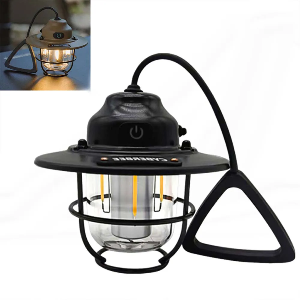 

Pinecone Camping Light Outdoor Tent Atmosphere Lamp Super Long Standby Vintage Handheld Lantern Portable Camping Lamp Waterproof