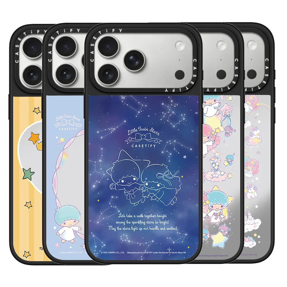

CASETiFY Co-bran Little Twin Stars Cute Cartoon Series Phone Case for iPhone16 17 15 14 13 Pro Max Plus magnetic Protect Cover