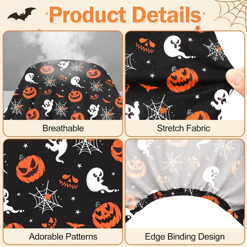 Lustiger Kürbis-Print Hund Halloween Pyjama Lässiges Warmes Haustier-Kostüm Party Welpenkleidung – Detail 3