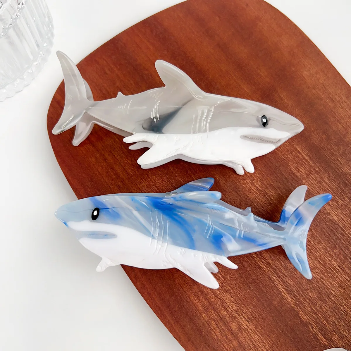 

Hair Clip Summer Ocean Shark Acetate Hair Clip Women's Girls Hair AccessoriesCV