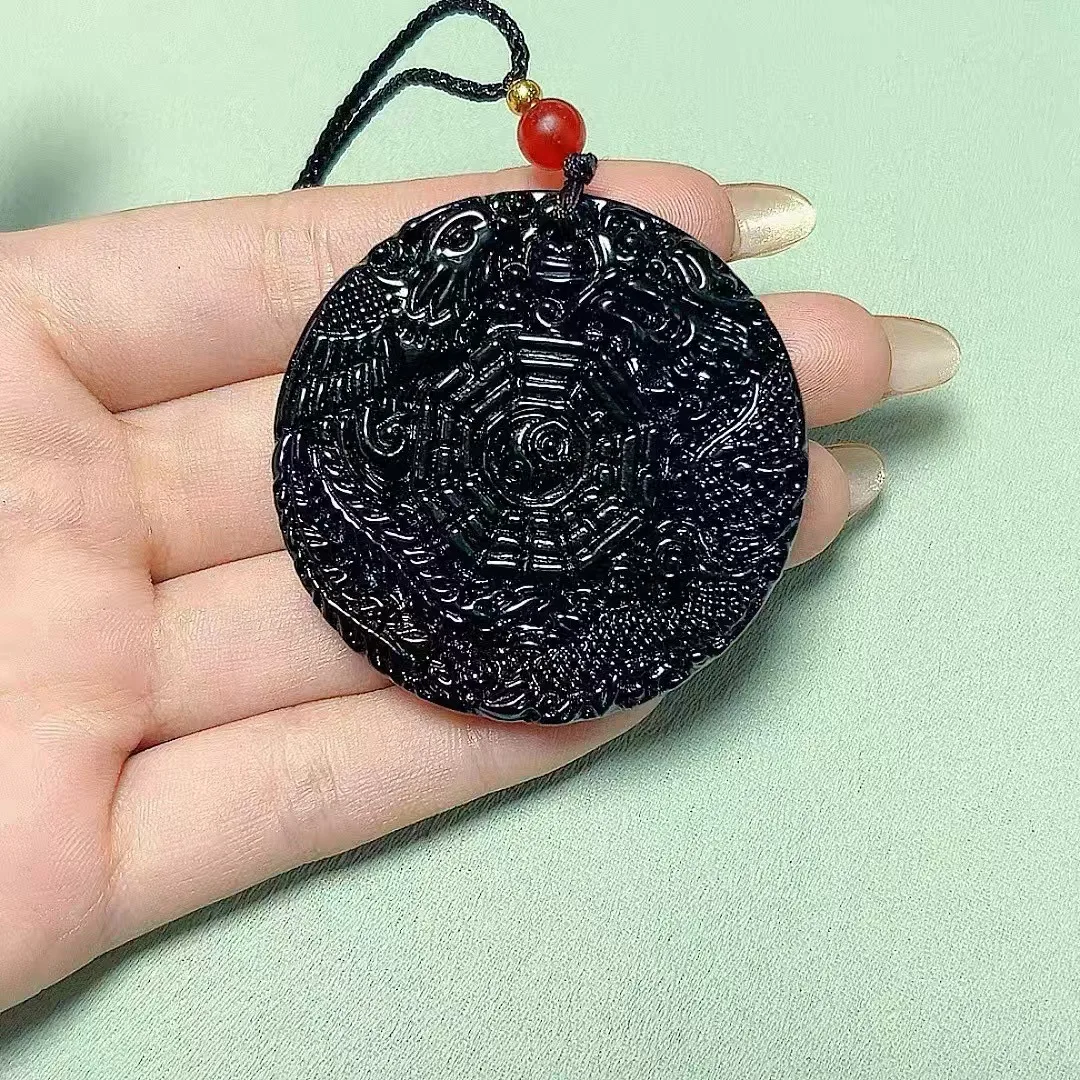 

Domineering glazed dragon and phoenix gossip pendant four seasons versatile women's couple