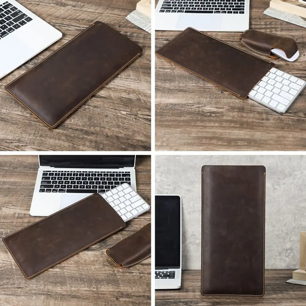 

Genuine Leather Keyboard Cover Case Water-Resistant Keyboard Protective Sleeve for Apple Keyboard 2nd/3rd Gen(A1644 A2449 A2450)
