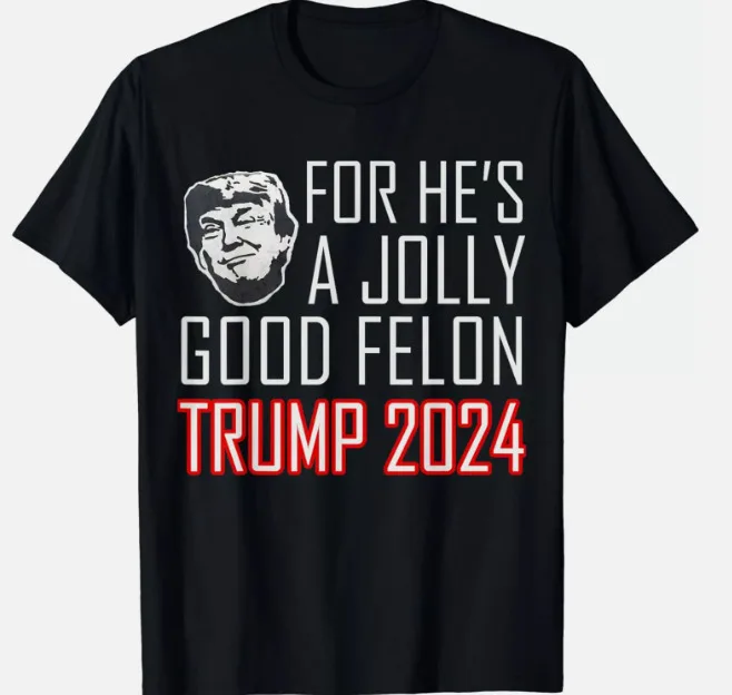 I'm Voting For the Convicted Felon Funny Pro Trump 2024 T-Shirt 3