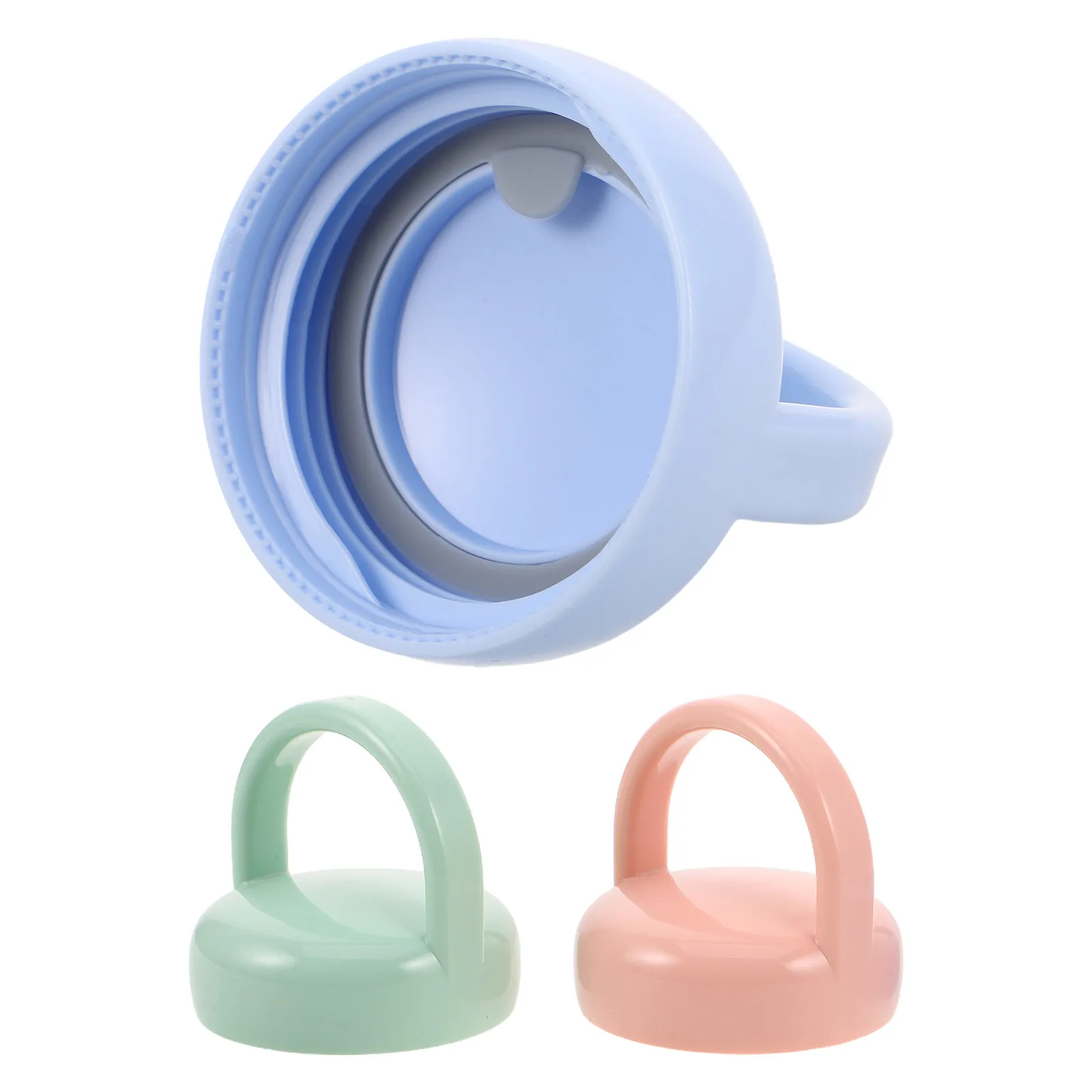 

Набор из 3 шт. универсальных герметичных колпачков для детских бутылочек с ручками, сменные пластиковые крышки на резьбе, для хранения молока и еды в дороге, пищевой пластик