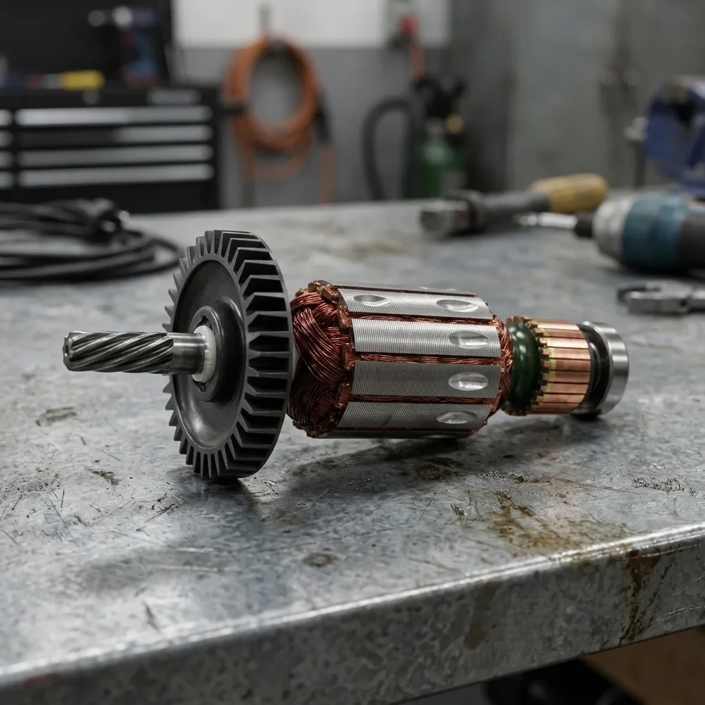 Copper Motor for Rotor Electric Reciprocating Saw Rotor For DIY Renovation Projects Precision Engineered Part Gray