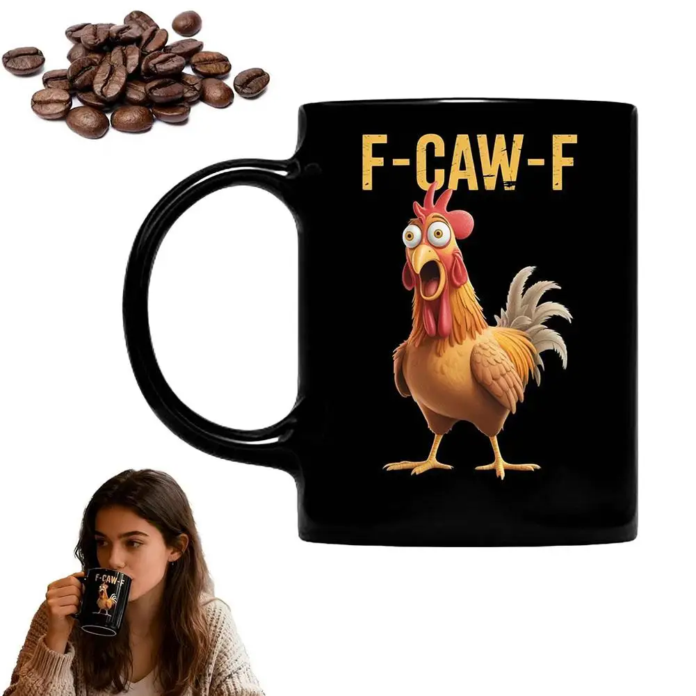 

Funny F-Caw-F Chicken FCAWF Mug Fun Tea Cup Gift For Women Men ﻿Funny Chicken Coffee Cup U1N6