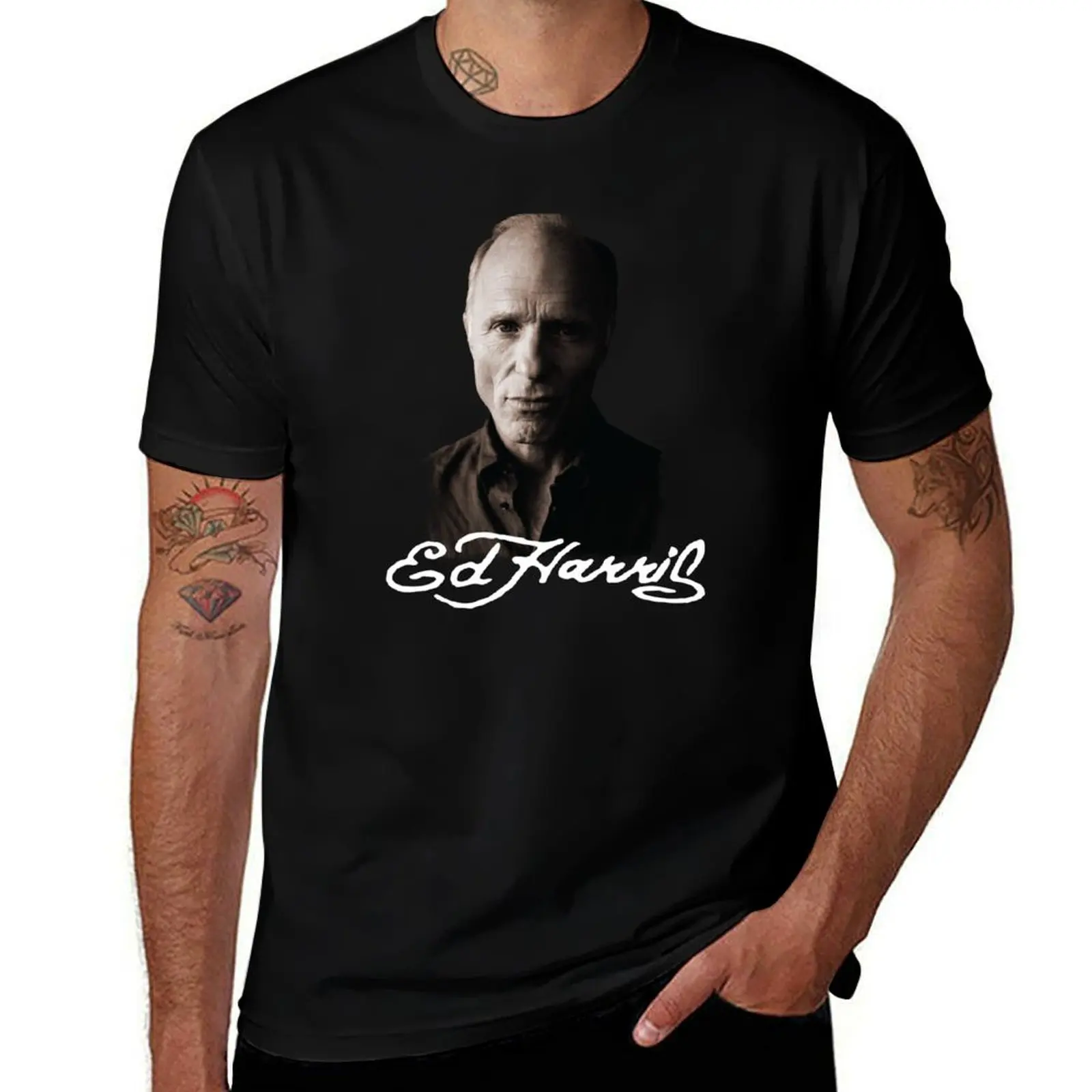 

Ed Harris T-Shirt customs design your own heavyweights Aesthetic clothing mens graphic t-shirts hip hop