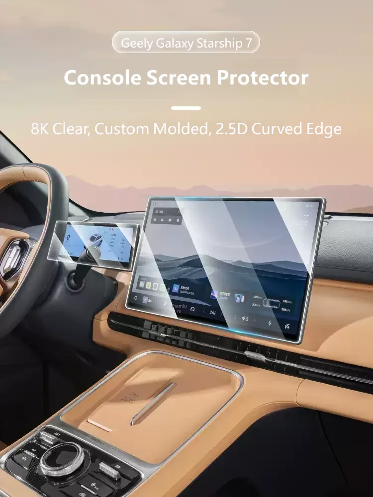 For Geely Galaxy Starship 7 EM-i Geely EX5 EM-i 2026 Screen Protector Screen Navigation Dashboard Explosion proof Film Accessori