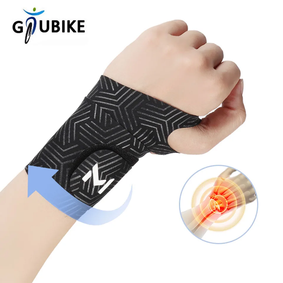 GTUBIKE 1PCS Fixed Spandex Sport Wrist Guard Wrist Sprain Tendonitis Wristband Ultra Thin Joint Brace Badminton Basketball