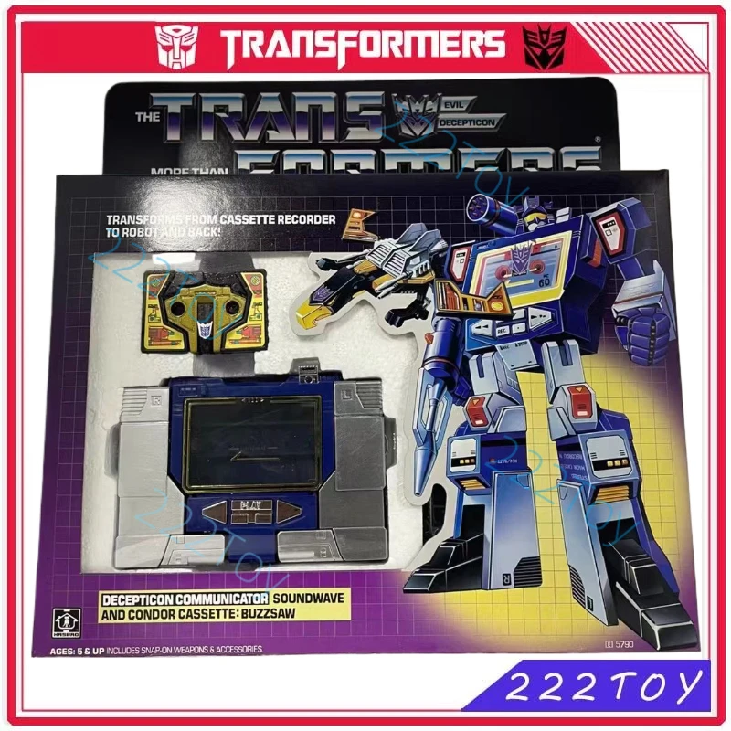 

In Stock Transformers Toys Classic G1 Reissue KO Edition Soundwave&Condor Cassette:Buzzsaw Action Figures Robot Toy Hobbies Gift