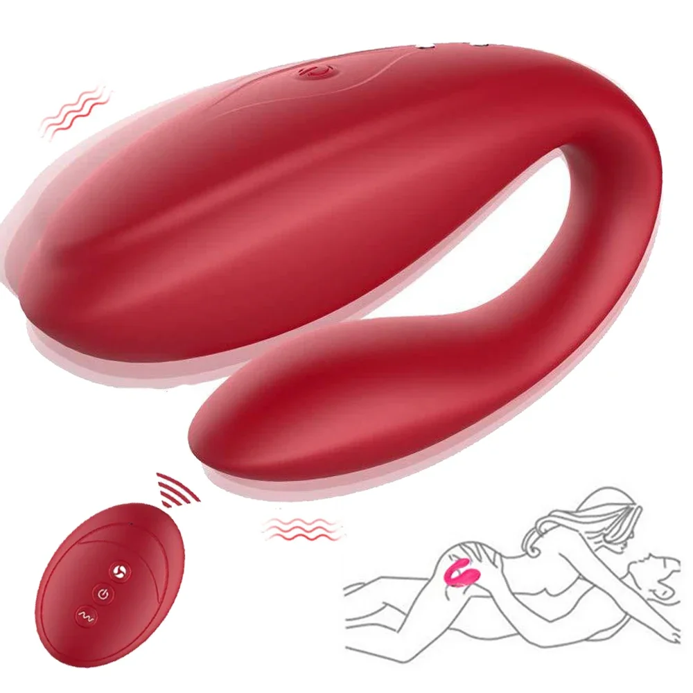 Couple Vibrator Wireless Remote Control Double Vibrators Wearable Dildo Vagina Clitoris Stimulate Sex Toys For Woman Masturbator