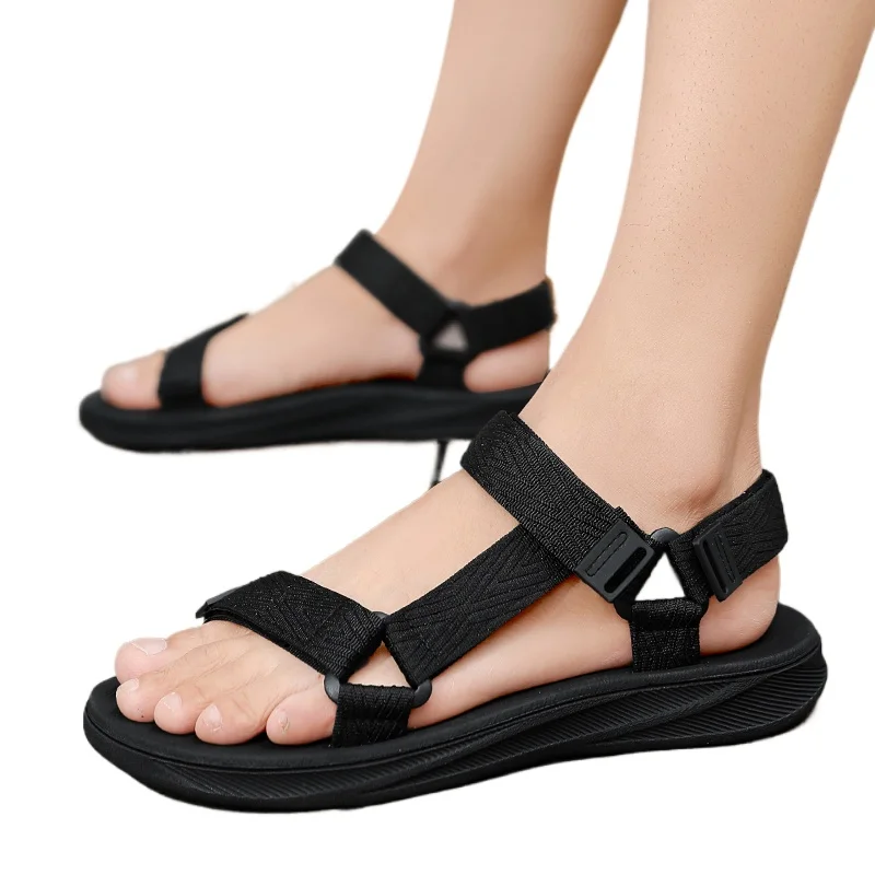 

Beach Slippers Antiskid Durable Flat Men Shoes Summer Outdoor Wadable Sandals Man Arch Support Yoga Mat Insole Gladiator Open