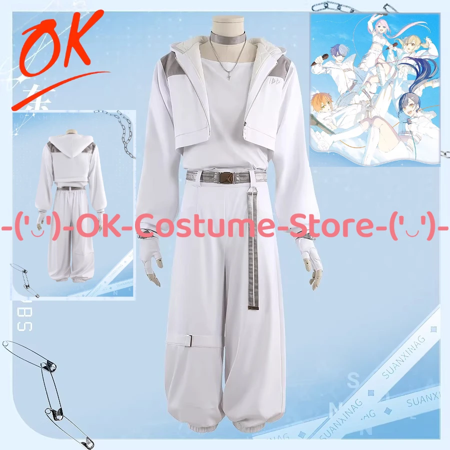 

[Customized Size] Project Sekai Colorful Stage! Shinonome Akito Cosplay Costume VBS Outfir Halloween Carnival Party Uniform Suit