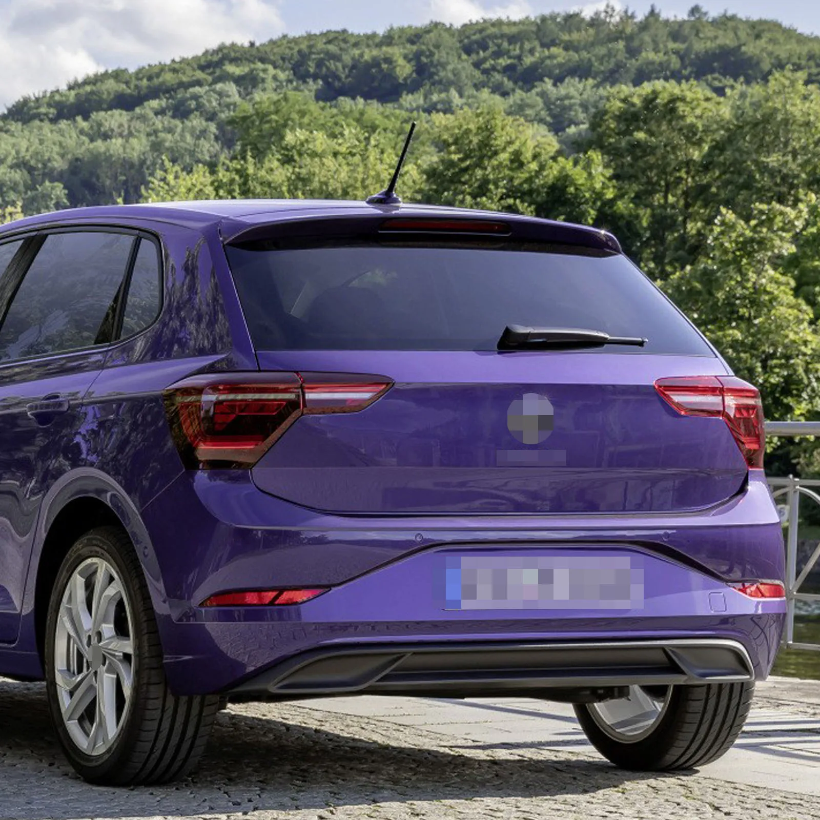 الزجاج الأمامي الخلفي غسالة الزجاج الأمامي ممسحة شفرة ، اكسسوارات السيارات لشركة فولكس فاجن بولو 7 AW BZ 2017-2023 ، 11"