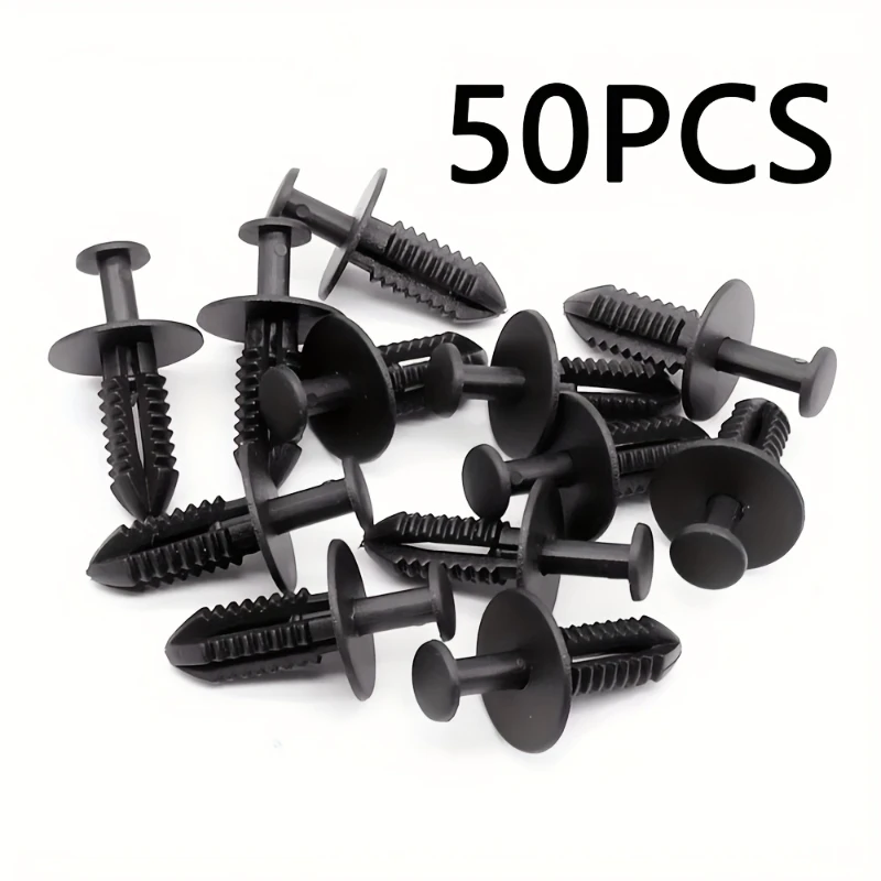 50pcs Auto Fasteners Rivets Clips Buckle Car Bumper Door Panel Fender Liner Clips Guard Plastic Fasteners For Mercedes Benz