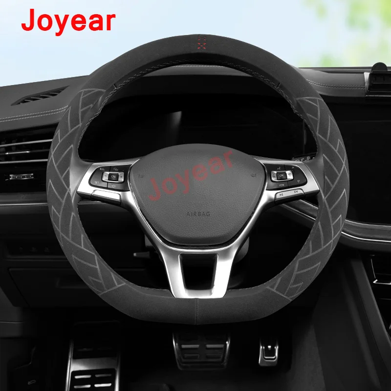 

For Buick Regal Excelle GT 2005-2019 Car Steering Wheel Cover Breathable Anti-fur Anti Slip Plush Suitable Interior Accessories