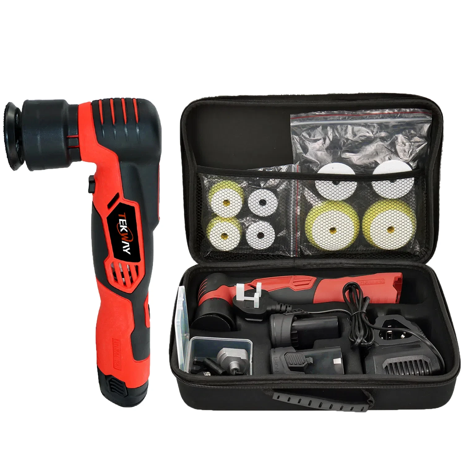 

18 В аккумулятор двойного действия полировальный станок мини электрический орбитальный полировальный станок для буфера детализации автомобиля