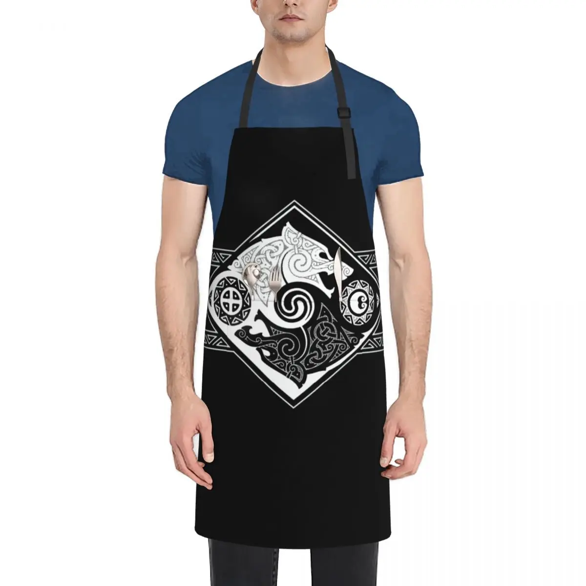 

HATI AND SKOLL Apron Household Items Useful kitchen clothes Apron