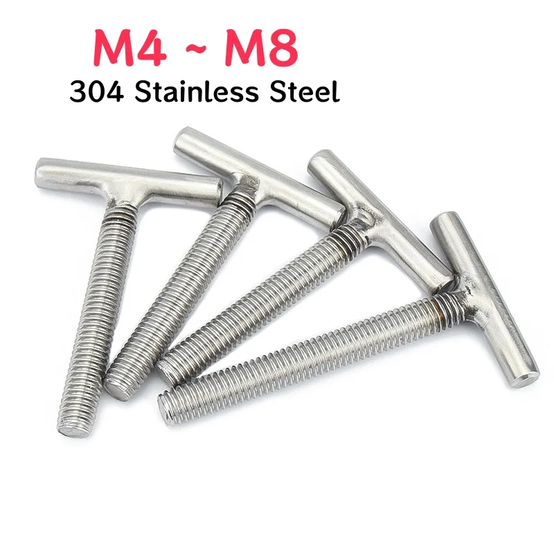 

M4 M5 M6 M8 304 Stainless Steel T-welding Screw T-shaped Screw T Shape Cylindrical Welding Bolt