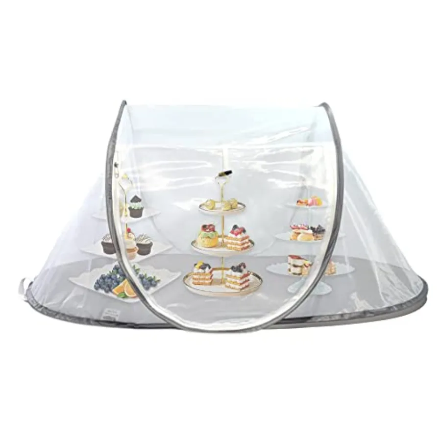 

Сетчатый пищевой чехол XLarge для кемпинга на открытом воздухе и фермерских рынков, мероприятий с ветрозащитным дизайном для эффективной защиты от вредителей