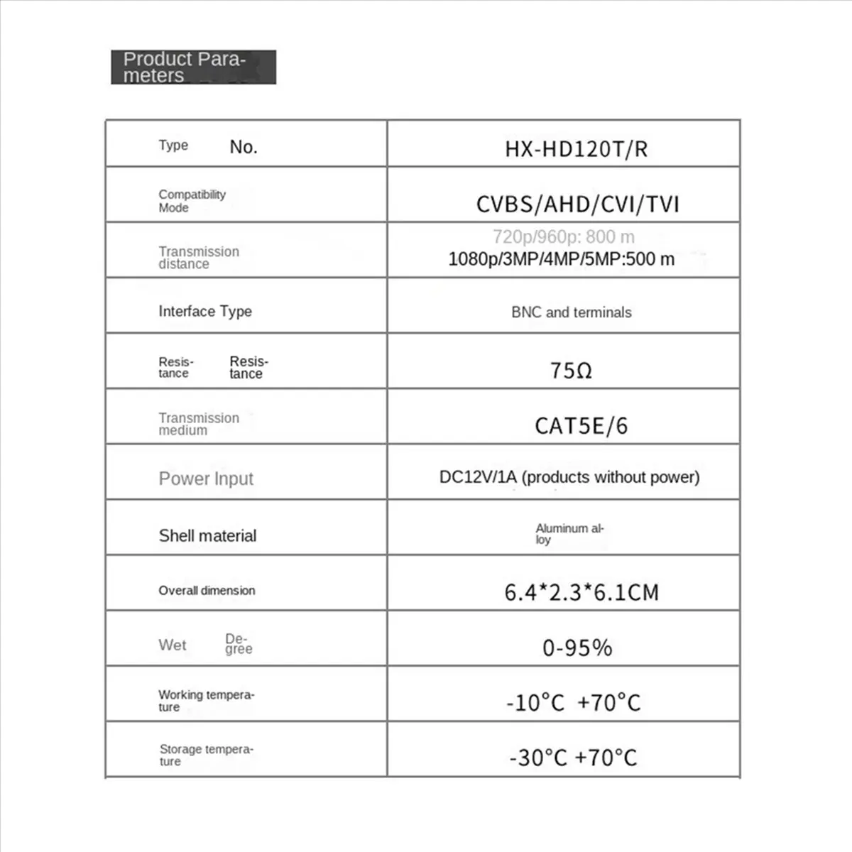 

4X 1 Channel Active Video Balun for CCTV Camera Twisted Pair Transmitter BNCLong Range for AHD TVI CVI 5/10MP