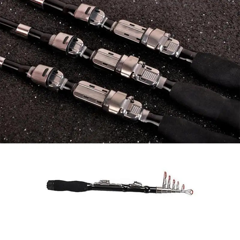 Super Hard Mini Telescopic Fishing Rod Fiberglass Portable Pocket Fishing Pole for Sea/Boat Fishing  Fishing Accessories