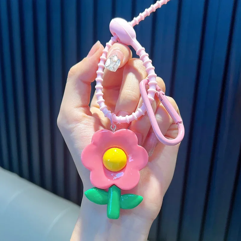 

Colorful Fresh Sunflower Keychain Accessories Student Bag Pendant Car Keychain Small Gift Wholesale Keychain Accessories