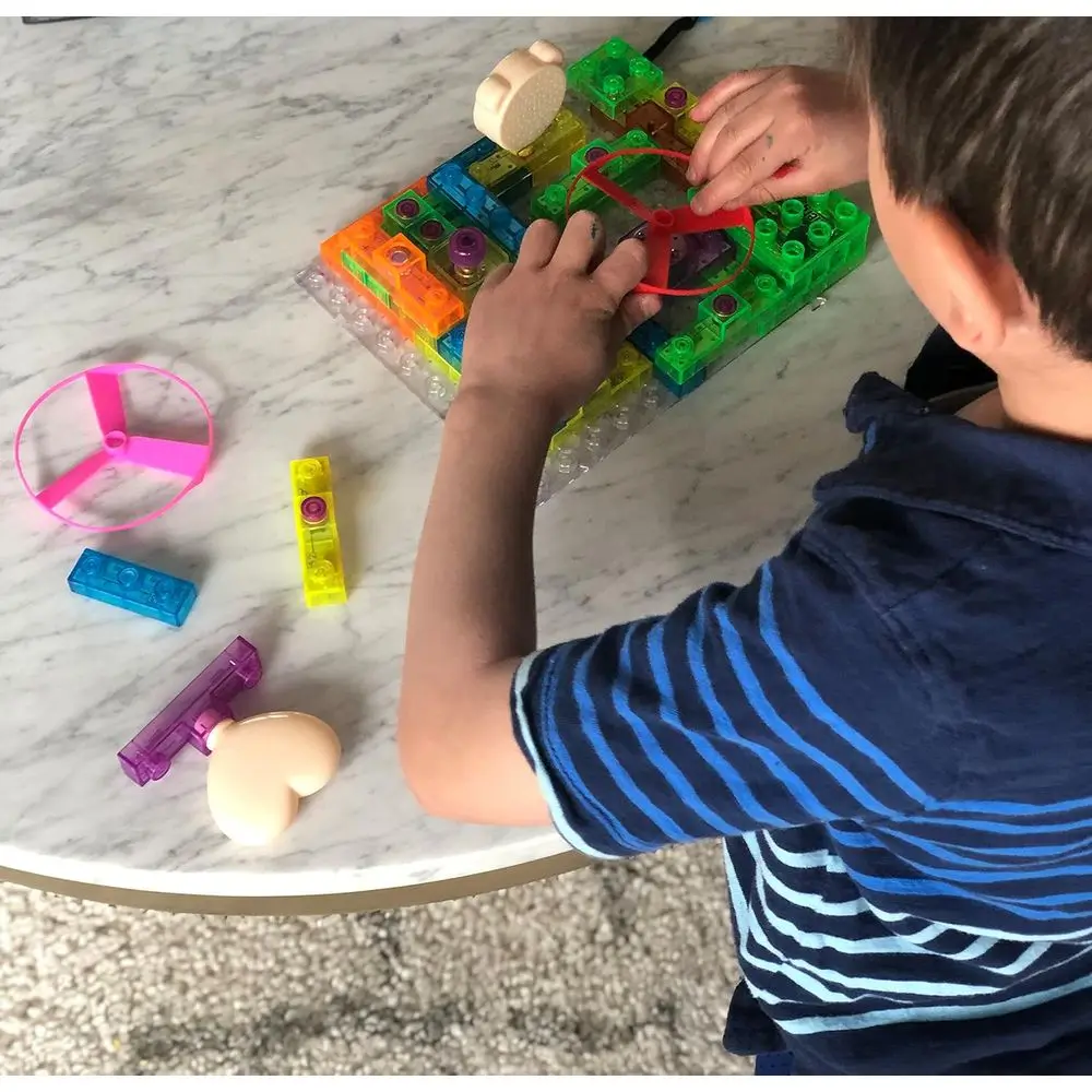 DIY-LED-FM-Radio-STEM-Kit: 395 interaktive elektrische Projekte für Kinder ab 8 Jahren, pädagogisches Bausteinspielzeug