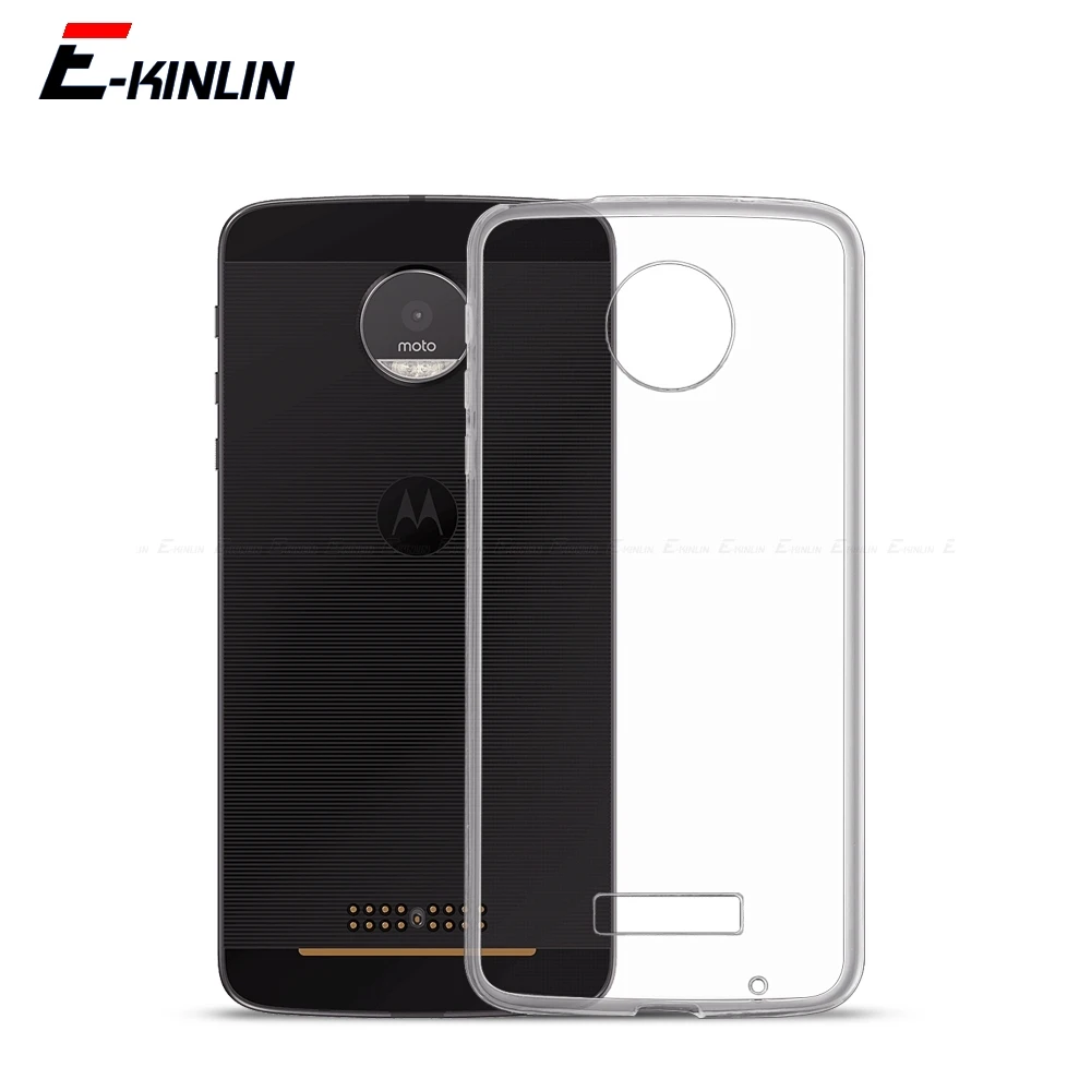 Clear Soft TPU Case For Motorola Moto E22 E22i E30 E32s E32 E13 E40 E20 E7i E7 Plus Power Play Silicone Back Phone Cover