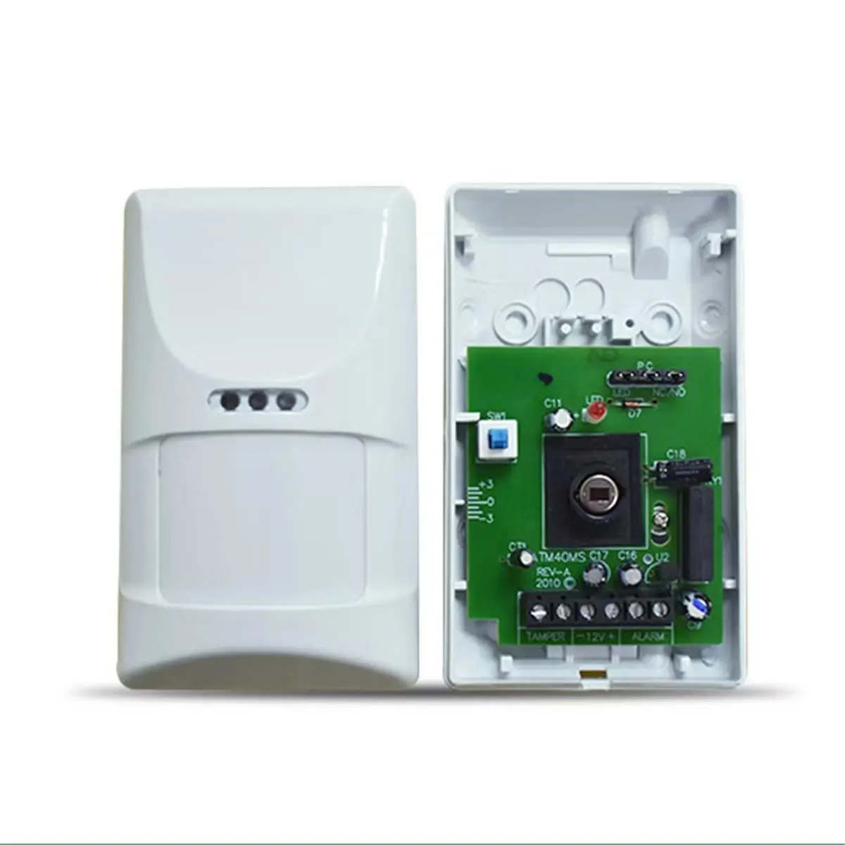 ABSF 12V Wired Infrared Motion Sensor Pet Friendly with Anti-Tamper Switch Jumper Switch 100° 12M Wide Range Detection