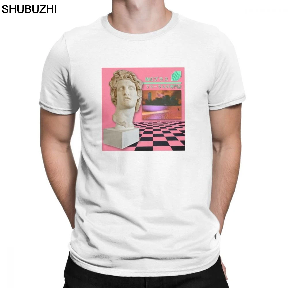 Men's T Shirts Macintosh Plus Floral Shoppe Leisure Short Sleeve Tee Shirt Crew Neck Tops Cotton Printed T-Shirt sbz8111