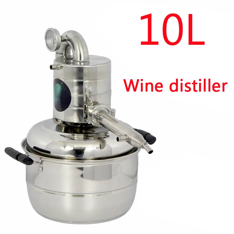 

10L Water Alcohol Distiller Home Brew Kit Wine Making Brewing Machine Distillation Wine Equipment 1PC