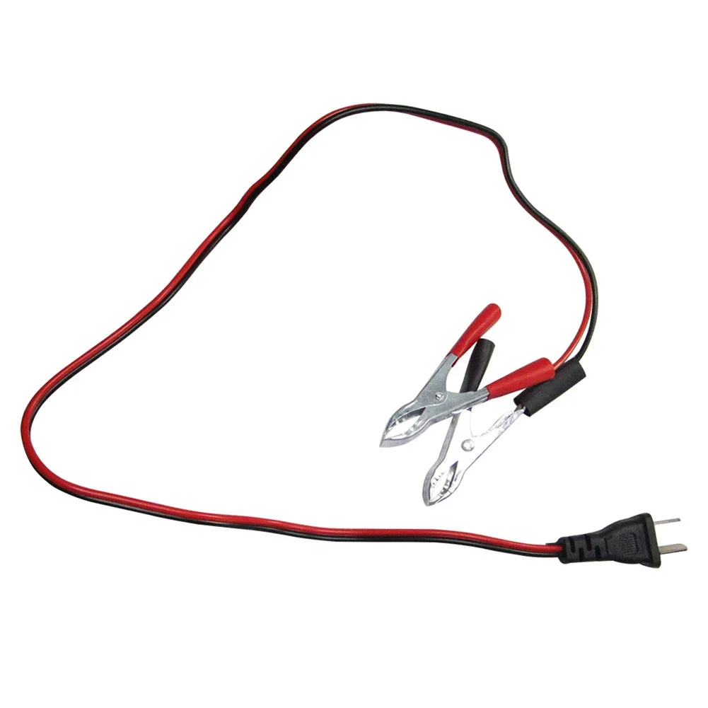 

High Quality Replacement Useful Generator Charging Cable Part Metal Plastic V Type 60CM Red Accessories DC 12V