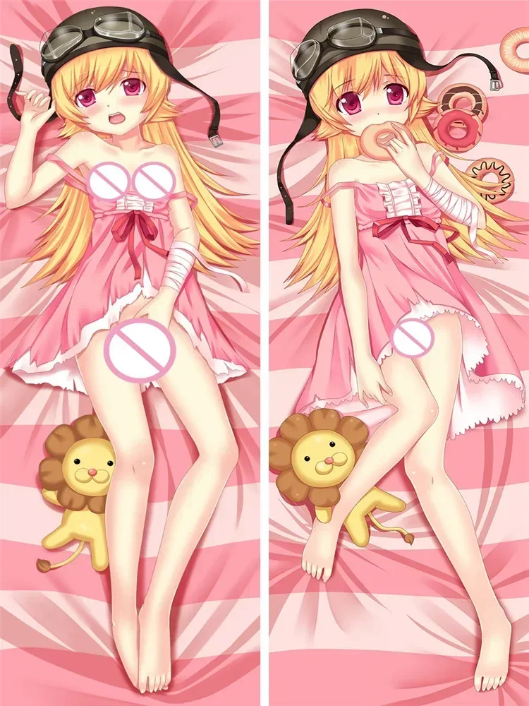 The New Dakimakura Anime Oshino Shinobu Body Pillowcase Bakemonogatari Body Decorative Pillowcases Hugging Pillow Cover Case