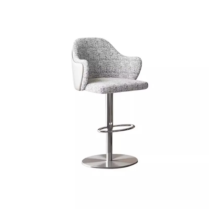 

Italian minimalist high stool light luxury modern household rotating chair