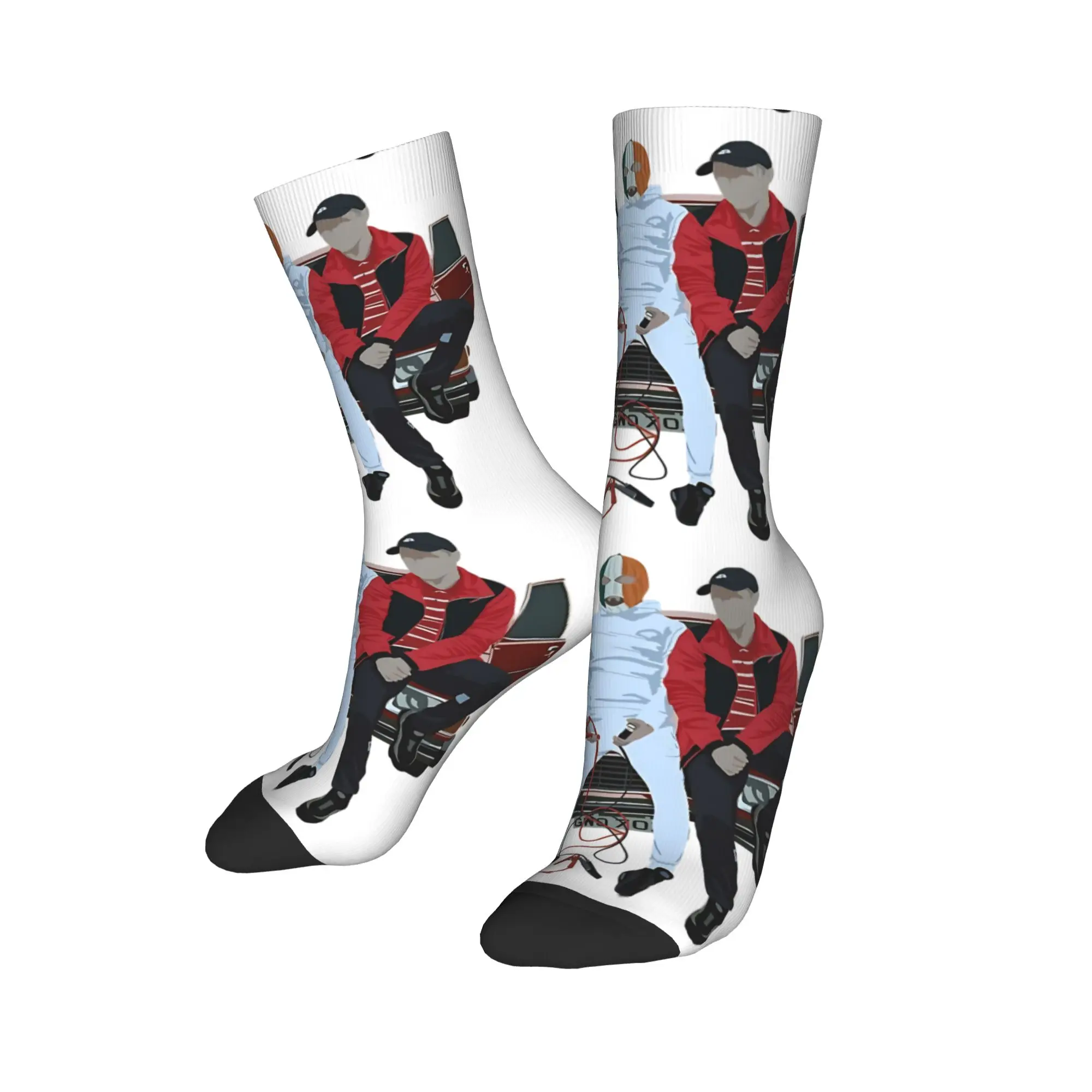 

Minimal Kneecap Socks Men Women Polyester Fashion Socks Harajuku Spring Summer Autumn Winter Middle Tube Stockings Gift