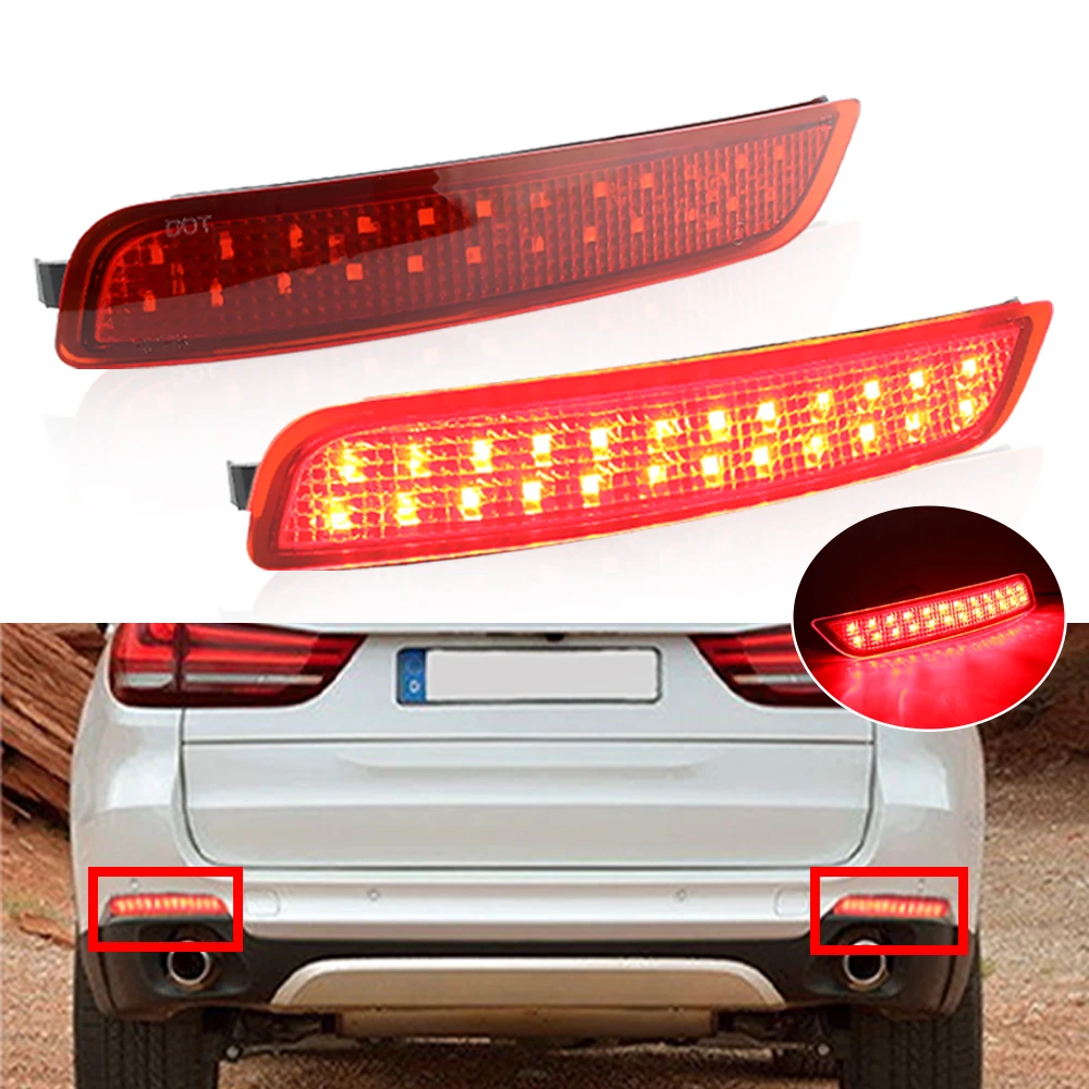 

Светодиодные противотуманные фары для заднего бампера BMW F15 X5 25d 25dX 30dX 35i 35iX 40dX 40eX 50iX M50dX, 2 шт. в сборе, OEM63147847591