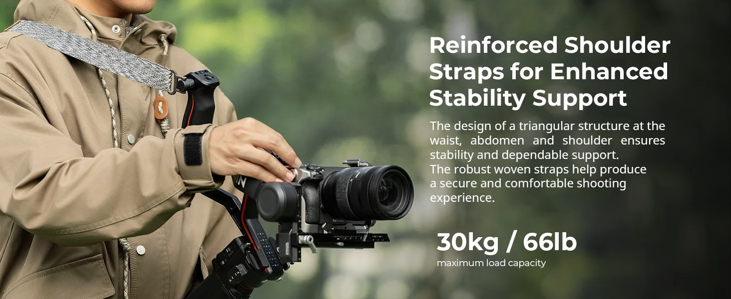 SmallRig RS3 RS4 Gewichtsreduzierender Schultergurt für Sling-Griff für DJI Gimbal Gürtel für DJI RS 4 / RS 3 Pro / RS4 Pro / RS 4 Mini – Detail 5