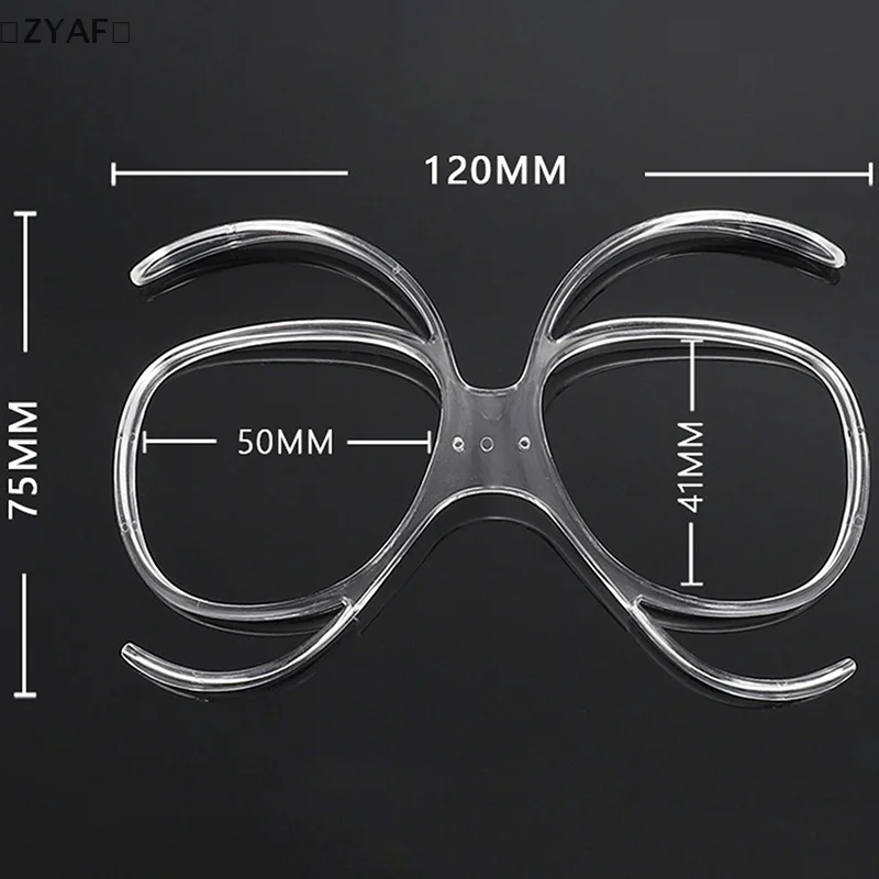 Uniwersalny klips motylkowy do gogli narciarskich, adapter optyczny do gogli narciarskich korekcyjnych z wkładką Rx, giętkie gogle motocyklowe
