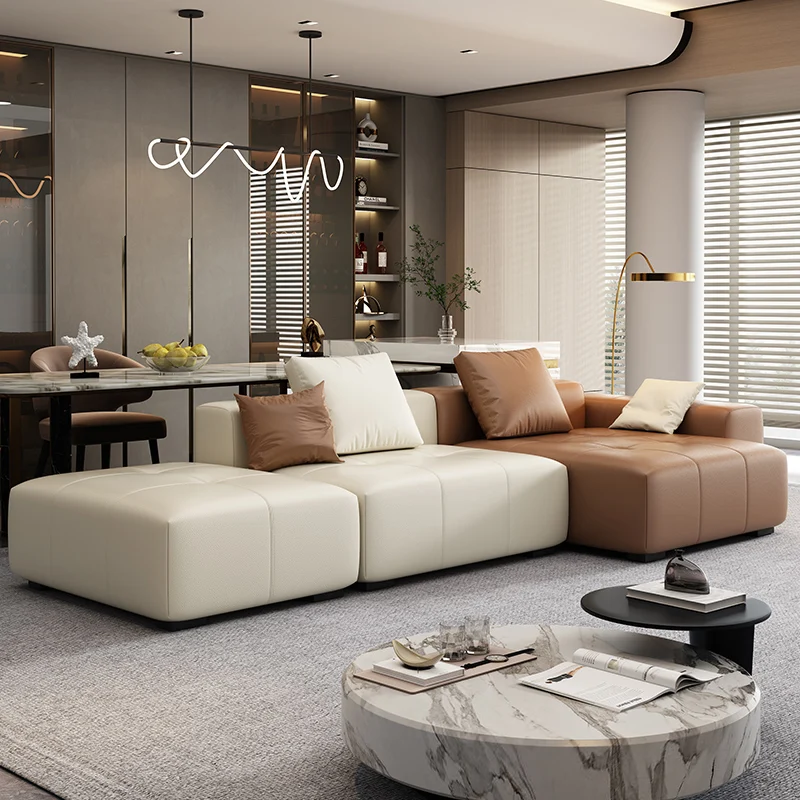 

Living room sofa furniture Luxury modern design Fabric comfortable l-shaped home sofa