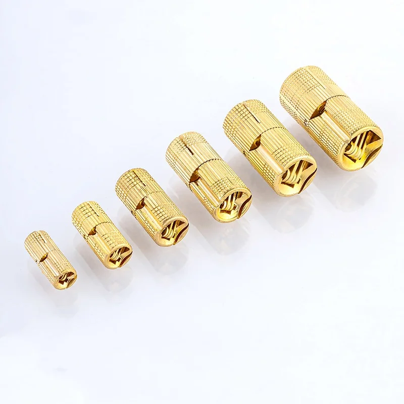 2pcs 8-16mm Brass Door Hinges Cylindrical Hidden 180-degree Cross-hinged Invisible Furniture Barrel Hinge For Hardware Gift Box