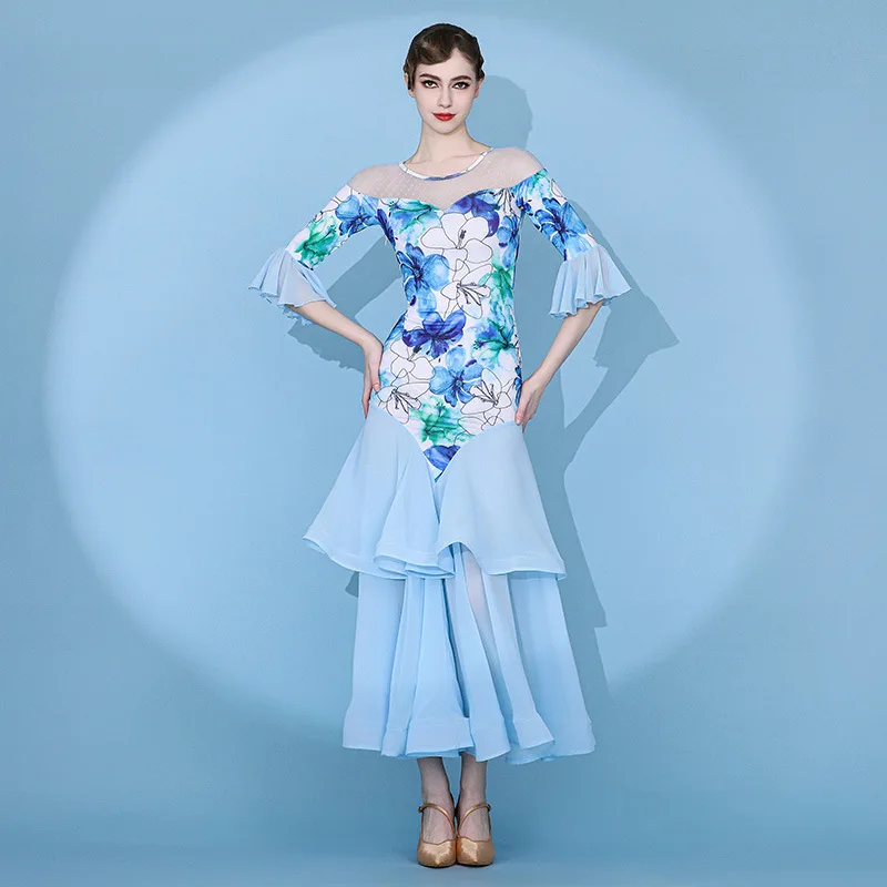 

Modern Dance Dress Women's New Ballroom Dance Latin Dance Ballroom Dance Cha-cha Square Dance Dress Performance Dress